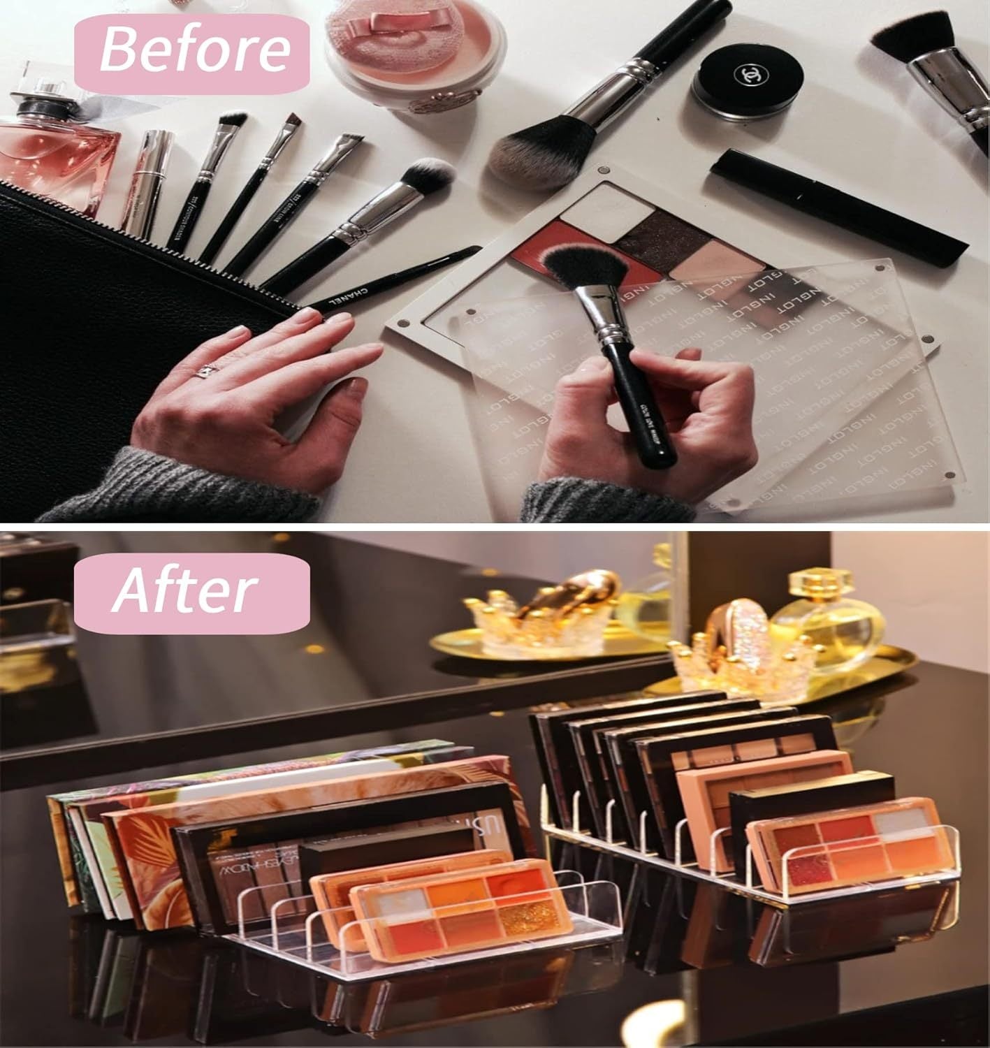 Acrylic Eyeshadow Palette Organizer